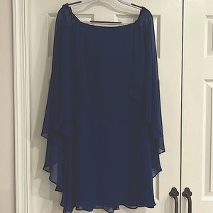 Lauren - Ralph Lauren Navy Blue Cocktail Dress - Size 10